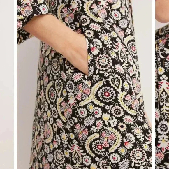 Boden Tie Neck Mini Dress Women's 4R - Picture 5 of 16